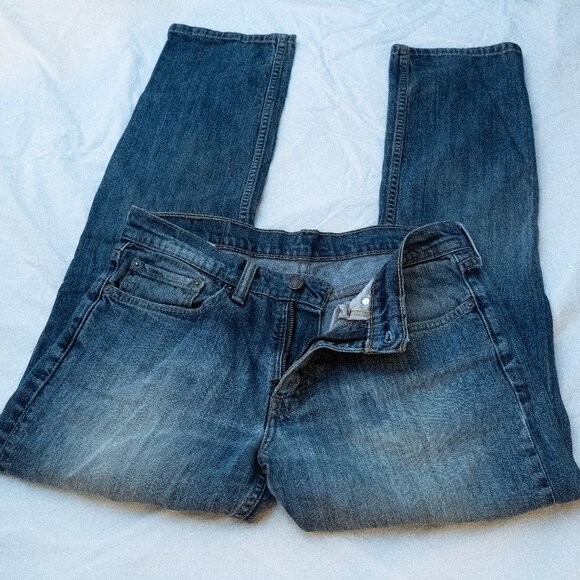 Vintage, Levi, Straight-leg Mid-Rise jeans - Picture 3 of 6